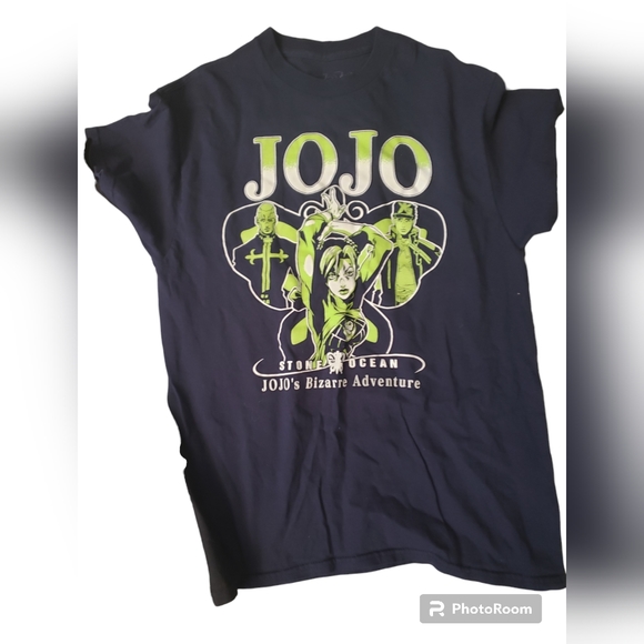 Tea Time Jojo's Bizzar Adventure Graphic Tees 2 pk EUC Adult M - Picture 3 of 3